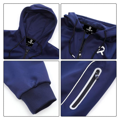 R RAMBLER 1985 Men's Tracksuit Active fashion Hoodie outifts zip sweatsuit set jogger sportswear