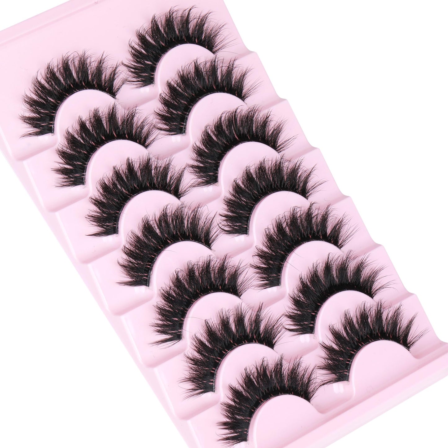 Mink Lashes Full Volume False Eyelashes 18mm Dramatic Faux Mink Eyelashes Natural Look Cat Eye Volume Eye Lashes Multipack by Focipeysa