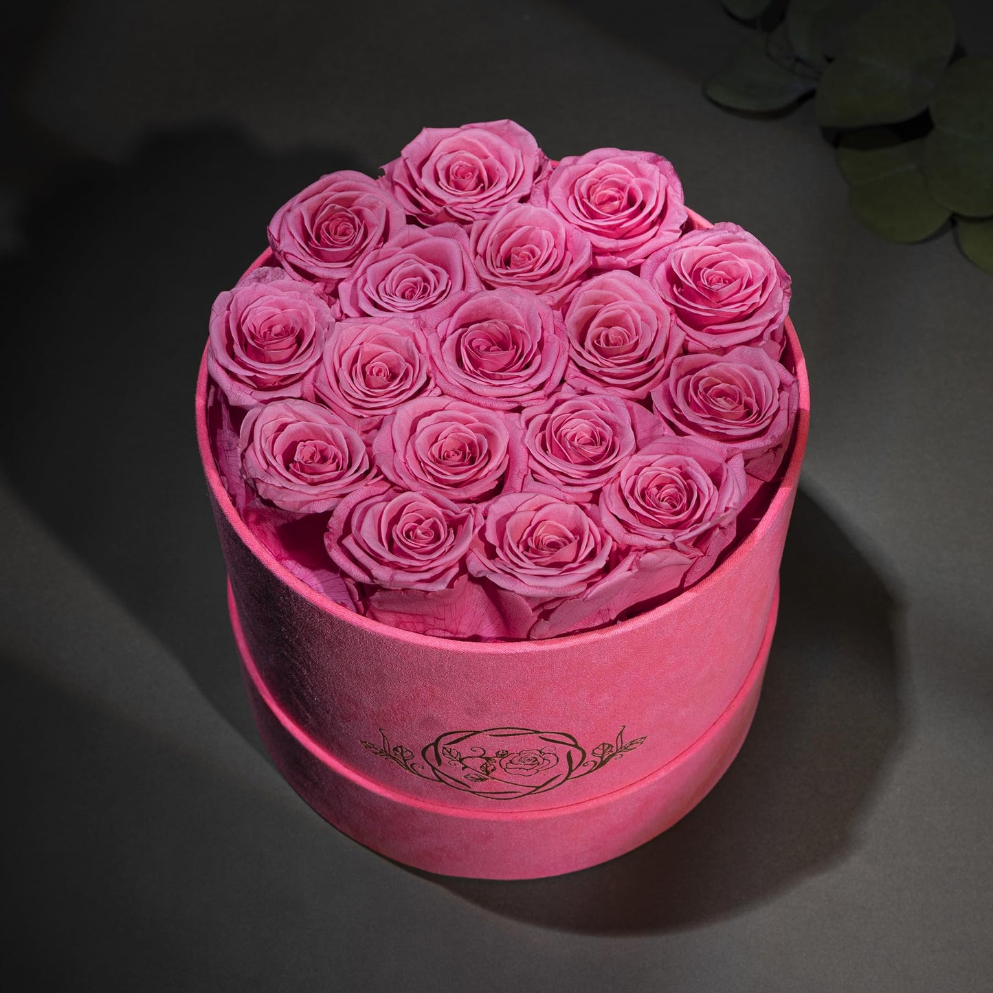 47 Flowers in a Luxury Suede Box, Birthday Gifts for Women, Preserved Flowers, Mothers Day Roses Gift for Mom, Red