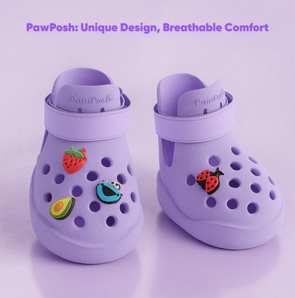 Dog Shoes: Non-Slip Waterproof Sandals for Hot Pavement, Breathable Perforated Boots, Large/Medium/Small Sizes, Ideal Paw Protector, Outdoor Clog Booties (Green Marble, Size 1)