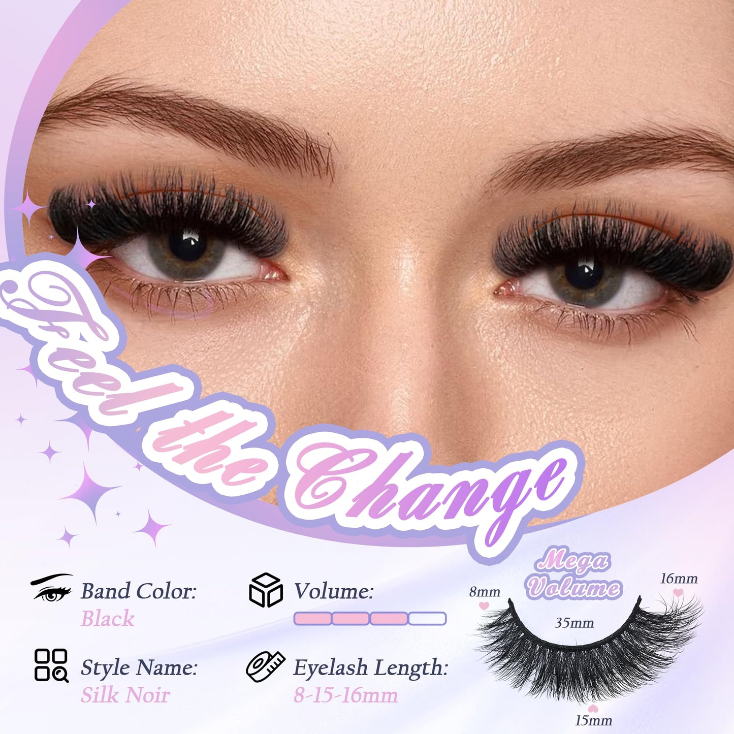 Mink Lashes Strip Eyelashes Volume False Eyelashes that Look Like Extensions Glamour Wispy Curly Fake Lashes 5 Pairs Pack