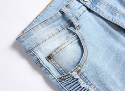 Fashion Slim Jeans Men Stretch Denim Pants