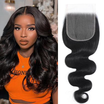 12A Human Hair Bundles with Closure Body Wave Bundles 20 22 24+18 Inch 5X5 HD Lace Closure Human Hair 100% Brazilian Virgin Hair Extensions 3 Bundles Deals Hair Quick Weave Bundle for Women