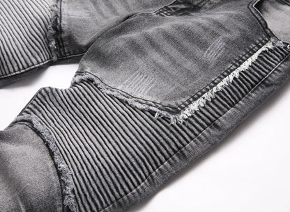 Fashion Slim Jeans Men Stretch Denim Pants