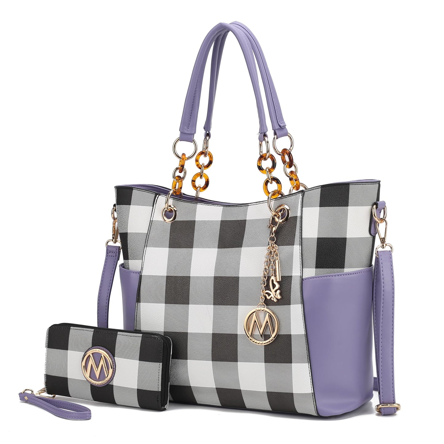 MKF Collection Tote Bag for Women, Handbag Set with Wallet-Top-Handle- Vegan Leather Purse