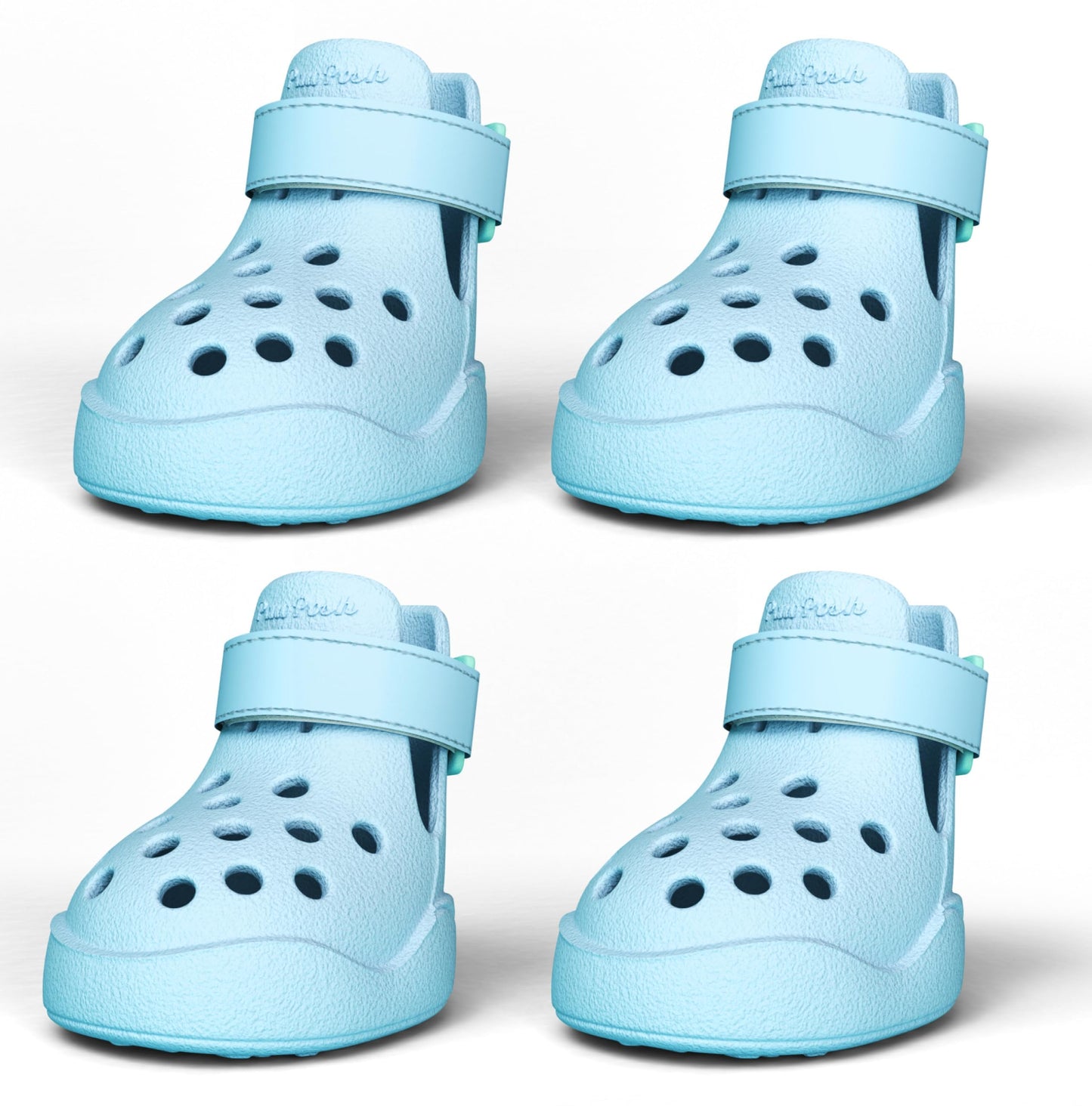 Dog Shoes: Non-Slip Waterproof Sandals for Hot Pavement, Breathable Perforated Boots, Large/Medium/Small Sizes, Ideal Paw Protector, Outdoor Clog Booties (Green Marble, Size 1)