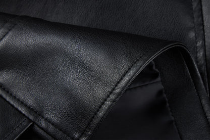 Bellivera Women's Faux Leather Casual Jacket 2025 Spring Trendy Motorcycle Outfits Lightweight Classic Coat