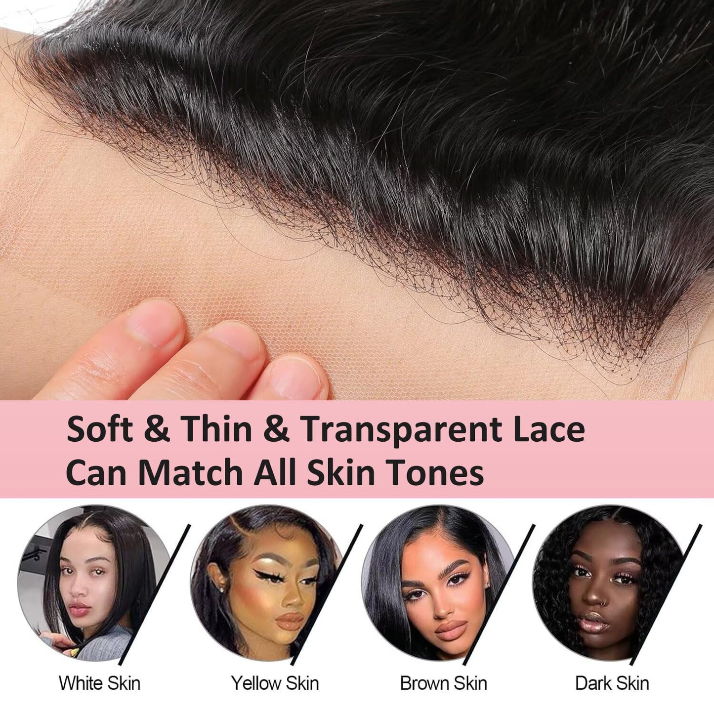 12A Human Hair Bundles with Closure Body Wave Bundles 20 22 24+18 Inch 5X5 HD Lace Closure Human Hair 100% Brazilian Virgin Hair Extensions 3 Bundles Deals Hair Quick Weave Bundle for Women