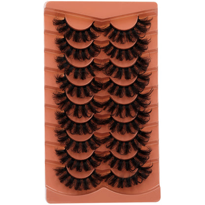 Mink Lashes Full Volume False Eyelashes 18mm Dramatic Faux Mink Eyelashes Natural Look Cat Eye Volume Eye Lashes Multipack by Focipeysa