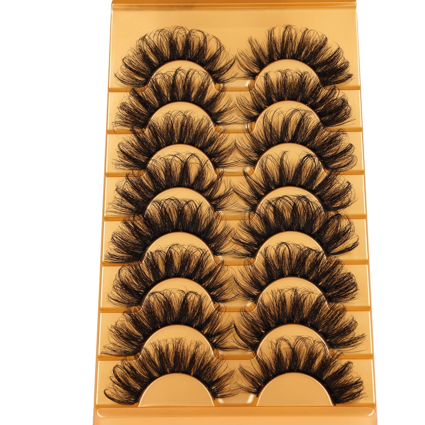 Mink Lashes Full Volume False Eyelashes 18mm Dramatic Faux Mink Eyelashes Natural Look Cat Eye Volume Eye Lashes Multipack by Focipeysa