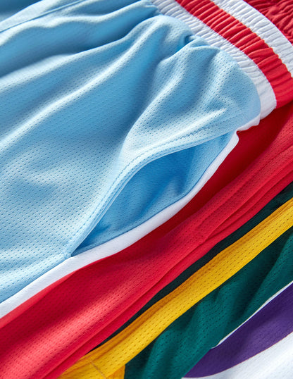 Liberty Imports 5 Pack Big Boys Youth Athletic Mesh Basketball Shorts with Pockets Quick Dry Activewear