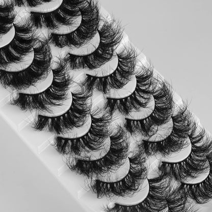 Mink Lashes Full Volume False Eyelashes 18mm Dramatic Faux Mink Eyelashes Natural Look Cat Eye Volume Eye Lashes Multipack by Focipeysa