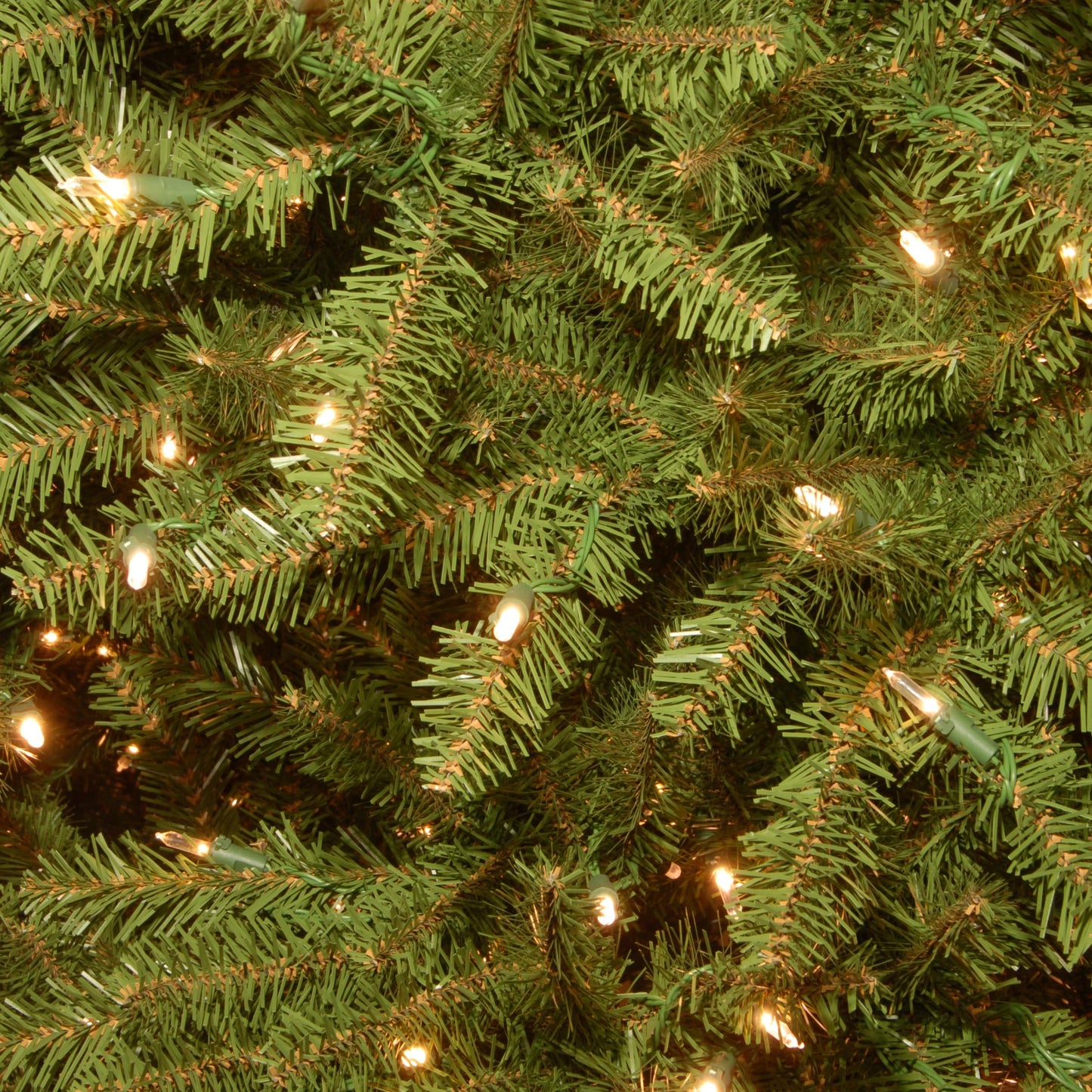 National Tree Company Pre-Lit Artificial Full Christmas Tree, Green, Dunhill Fir, Dual Color LED Lights, Includes Stand, 7.5 Feet, Dual Colored Lights