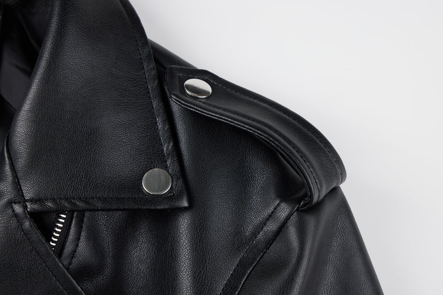 Bellivera Women's Faux Leather Casual Jacket 2025 Spring Trendy Motorcycle Outfits Lightweight Classic Coat