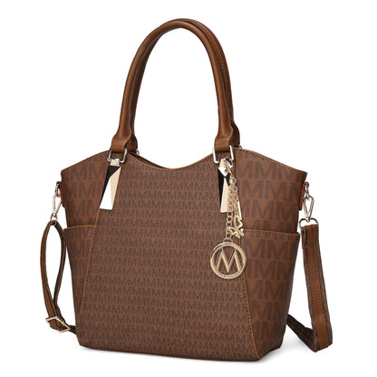 MKF Collection Crossbody Tote Bag for Women - PU Leather Top-Handle Satchel Shoulder Handbag