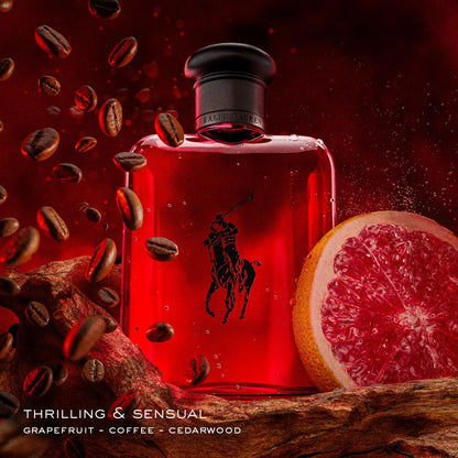 RALPH LAUREN FRAGRANCES - Polo Red - Eau de Toilette - Men's Cologne - Woody & Spicy - With Grapefruit, Saffron, and Redwood - Medium Intensity