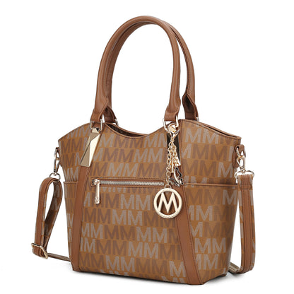 MKF Collection Crossbody Tote Bag for Women - PU Leather Top-Handle Satchel Shoulder Handbag