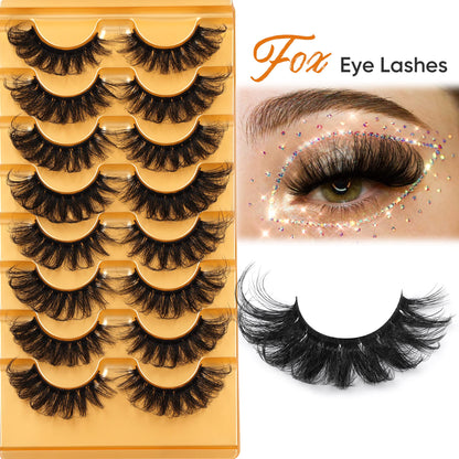Mink Lashes Full Volume False Eyelashes 18mm Dramatic Faux Mink Eyelashes Natural Look Cat Eye Volume Eye Lashes Multipack by Focipeysa
