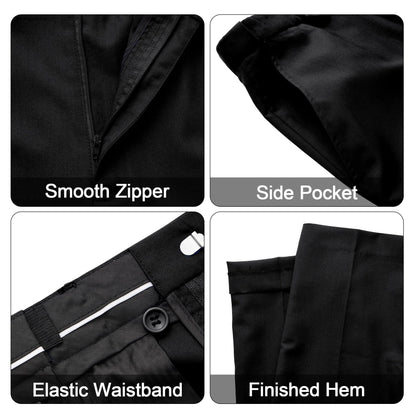 MAGE MALE Mens 3 Piece Suits Slim Fit Tuxedo Suit Set Soild Prom Wedding Suits One Button Blazer Vest Pants Set with Bow Tie