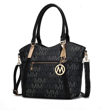 MKF Collection Crossbody Tote Bag for Women - PU Leather Top-Handle Satchel Shoulder Handbag