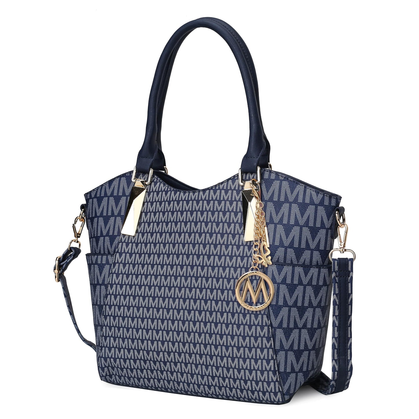 MKF Collection Crossbody Tote Bag for Women - PU Leather Top-Handle Satchel Shoulder Handbag