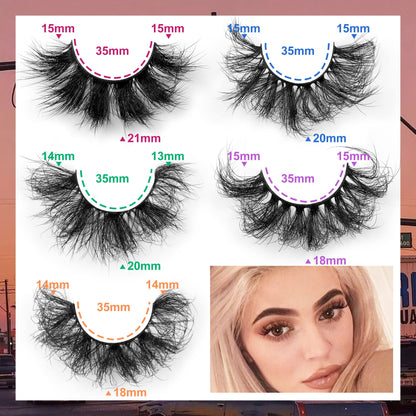 Mink Lashes Full Volume False Eyelashes 18mm Dramatic Faux Mink Eyelashes Natural Look Cat Eye Volume Eye Lashes Multipack by Focipeysa