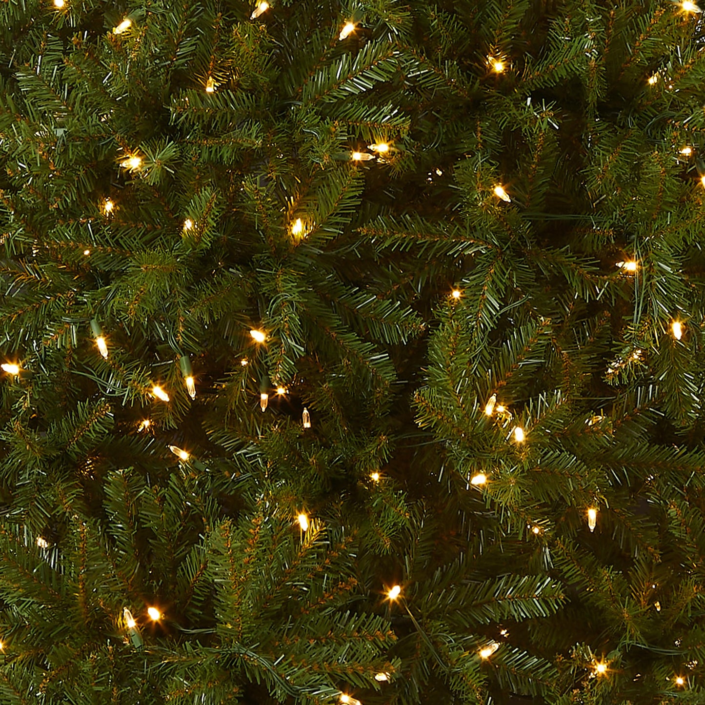 National Tree Company Pre-Lit Artificial Full Christmas Tree, Green, Dunhill Fir, Dual Color LED Lights, Includes Stand, 7.5 Feet, Dual Colored Lights