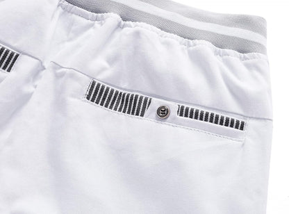 Big Boy's Casual Shorts Summer Cotton Classic Fit Drawstring Elastic Waist Beach Shorts with Pockets