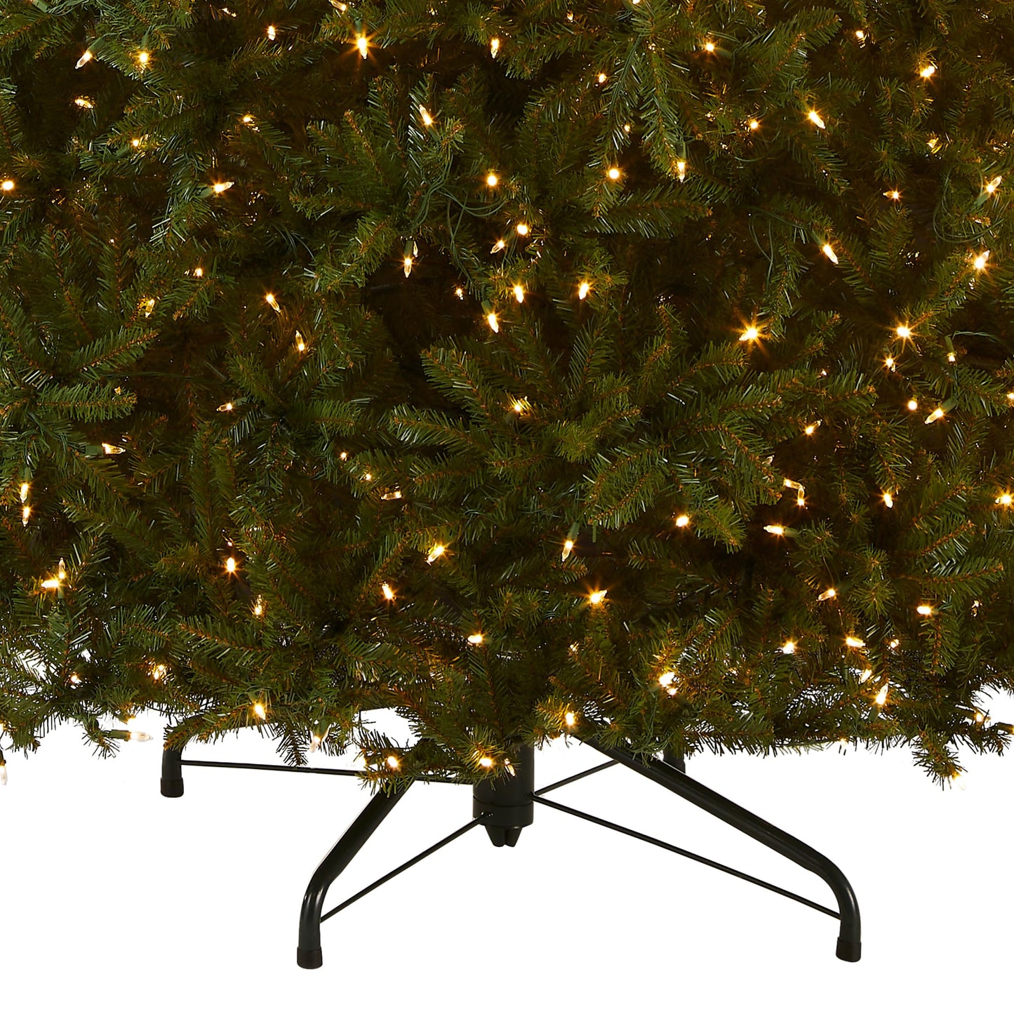 National Tree Company Pre-Lit Artificial Full Christmas Tree, Green, Dunhill Fir, Dual Color LED Lights, Includes Stand, 7.5 Feet, Dual Colored Lights