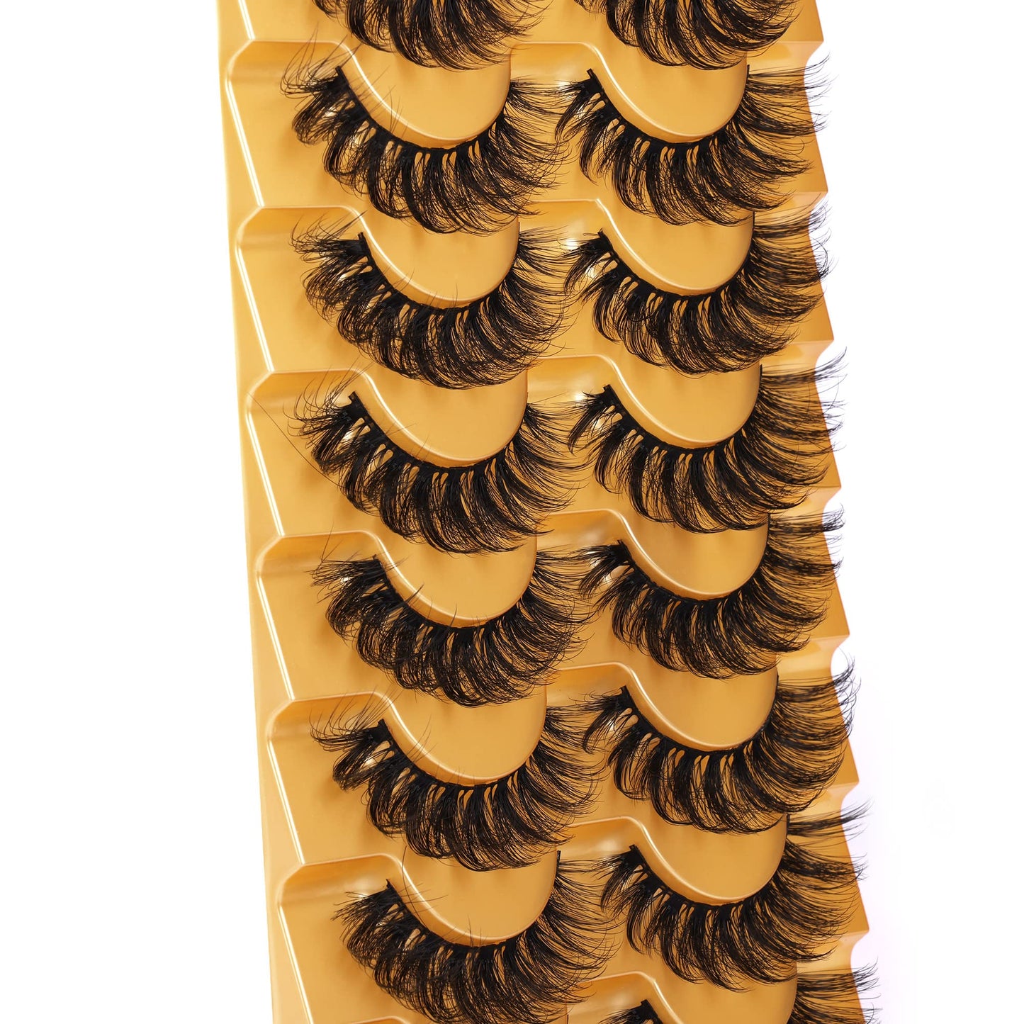 Mink Lashes Full Volume False Eyelashes 18mm Dramatic Faux Mink Eyelashes Natural Look Cat Eye Volume Eye Lashes Multipack by Focipeysa