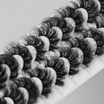 Mink Lashes Full Volume False Eyelashes 18mm Dramatic Faux Mink Eyelashes Natural Look Cat Eye Volume Eye Lashes Multipack by Focipeysa