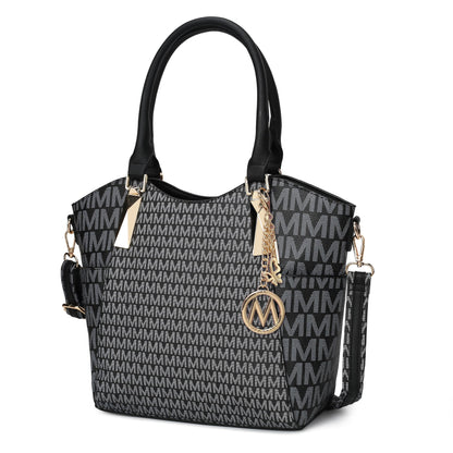 MKF Collection Crossbody Tote Bag for Women - PU Leather Top-Handle Satchel Shoulder Handbag