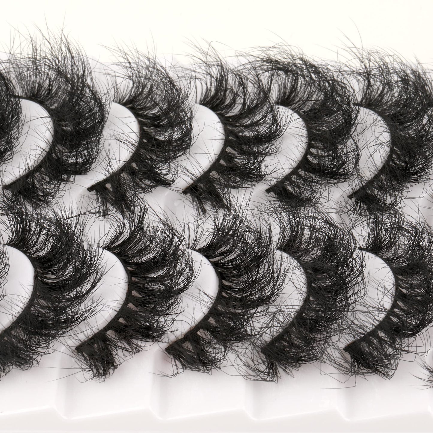 Mink Lashes Full Volume False Eyelashes 18mm Dramatic Faux Mink Eyelashes Natural Look Cat Eye Volume Eye Lashes Multipack by Focipeysa