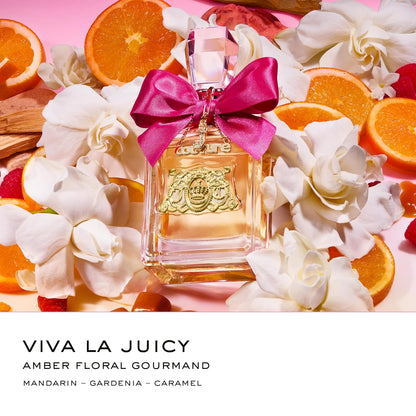 Juicy Couture Viva La Juicy Eau De Parfum, Women's Perfume with Notes of Mandarin, Gardenia & Caramel, Floral & Sweet, EDP Spray