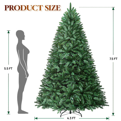 HOLLO STAR 6 ft Prelit Christmas Tree with 270 LED Lights, App Control, Artificial Christmas Tree with Multi-Color RGBW Lights, 1072 Branch Tips, Metal Base, Easy to Assemble, for Home, Party