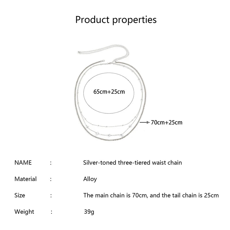 Sexy Multi Layer Chain Belly Belt Waist Chain Women Summer Beach Bikinis Festival Accessories Body Chain Jewelry Accessories